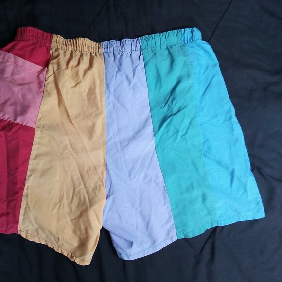 Vintage Zuma Beach Color Block Lined Swim Shorts - Picture 8 of 8